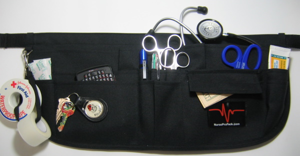 NurseProPack ProPack Medical Organizer Belt Black 9x9 